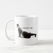 ヴィンテージヨガウーマンアップドッグアンティーク コーヒーマグカップ (左)