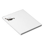 ヴィンテージヨガウーマンアップドッグアンティーク ノートパッド (アングル)