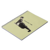 ヴィンテージヨガウーマンアップドッグアンティーク ノートブック (左側)