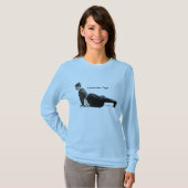 ヴィンテージヨガウーマンアップドッグアンティーク Tシャツ (正面フル)