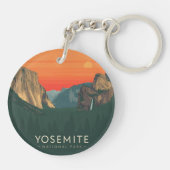 ヴィンテージヨセミテ国立公園サンセット キーホルダー (裏面)