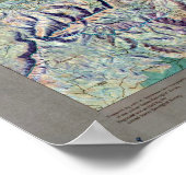 ヴィンテージヨセミテ国立公園レリーフ、 浮き彫りの地図 ポスター (角)