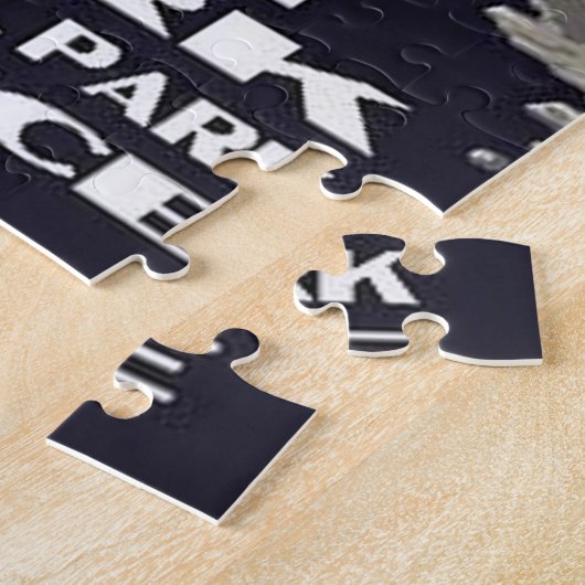 ヴィンテージヨセミテ国立公園自然山路 ジグソーパズル (側面)