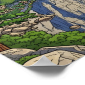 ヴィンテージヨセミテ国立公園 ポスター (角)