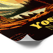 ヴィンテージヨセミテ国立公園 ポスター (角)