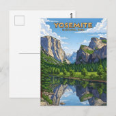 ヴィンテージヨセミテ国立公園 ポストカード (正面/裏面)