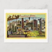 ヴィンテージヨセミテ国立公園 ポストカード (正面)