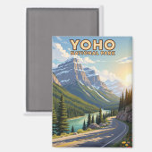 ヴィンテージヨホナショナルパークカナダ マグネット (正面/裏面)