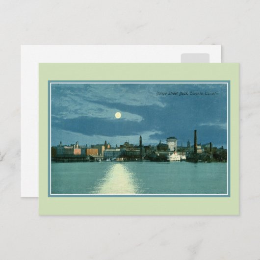 ヴィンテージヨンゲ通り波止場トロントカナダ ポストカード (正面/裏面)