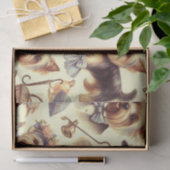 ヴィンテージヨークシャーテリアシームレス 薄葉紙 (ギフト)