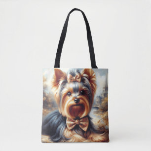 ヴィンテージヨークシャー絵画テリア トートバッグ