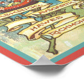 ヴィンテージヨークシャー鉄道旅行ガイドカバー ポスター (角)