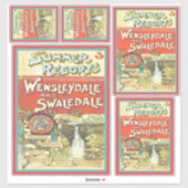 ヴィンテージヨークシャー鉄道観光客ガイドアートセット シール (シート)