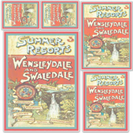 ヴィンテージヨークシャー鉄道観光客ガイドアートセット シール