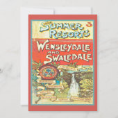 ヴィンテージヨークシャー鉄道観光客ガイドカバーアート カード (正面)
