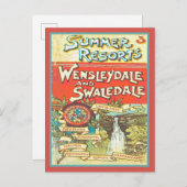 ヴィンテージヨークシャー鉄道観光客ガイドカバーアート ポストカード (正面/裏面)