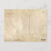 ヴィンテージヨーロッパの地図1876 ポストカード (裏面)