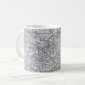 ヴィンテージヨーロッパの地図 – ドイツ，オランダギフト コーヒーマグカップ (正面左)