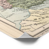 ヴィンテージヨーロッパの地図 ポスター (角)