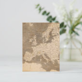 ヴィンテージヨーロッパの地図（1804年） ポストカード (スタンド正面)