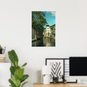 ヴィンテージヨーロッパの絵を描街並み ポスター (ホームオフィス)