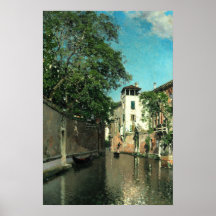 ヴィンテージヨーロッパの絵を描街並み