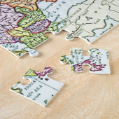 ヴィンテージヨーロッパカラフルパステルの地図 ジグソーパズル (側面)