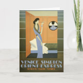 ヴィンテージヨーロッパバイトレイン表現オリエントトラベルポスト カード (正面)