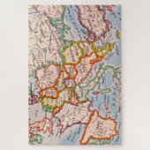 ヴィンテージヨーロッパ地図 ジグソーパズル (縦)