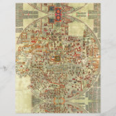 ヴィンテージヨーロッパ旧地図地図地理学 (正面)