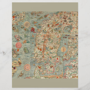 ヴィンテージヨーロッパ旧地図地図地理学