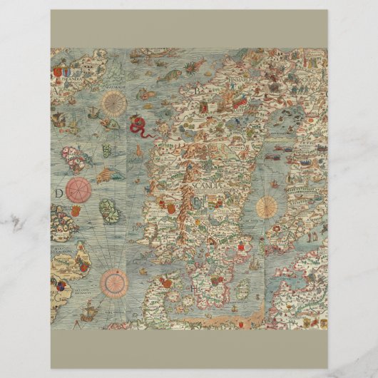 ヴィンテージヨーロッパ旧地図地図地理学 (正面)