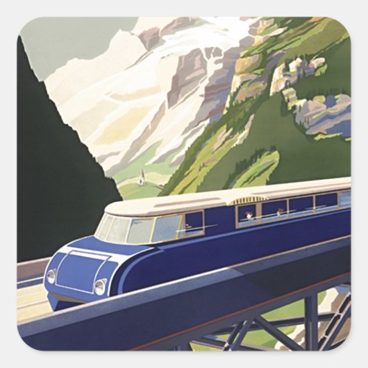 ヴィンテージヨーロッパ鉄道 スクエアシール (正面)