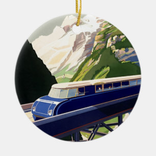 ヴィンテージヨーロッパ鉄道 セラミックオーナメント