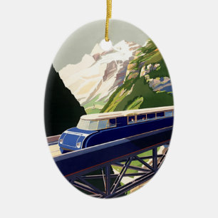 ヴィンテージヨーロッパ鉄道 セラミックオーナメント