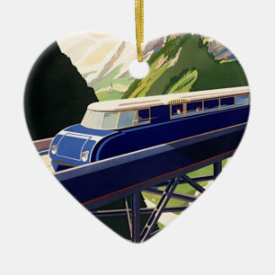 ヴィンテージヨーロッパ鉄道 セラミックオーナメント
