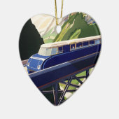ヴィンテージヨーロッパ鉄道 セラミックオーナメント (左)