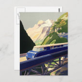 ヴィンテージヨーロッパ鉄道 ポストカード (正面/裏面)