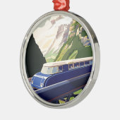 ヴィンテージヨーロッパ鉄道 メタルオーナメント (左)