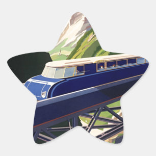ヴィンテージヨーロッパ鉄道 星シール