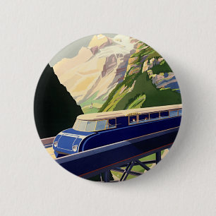 ヴィンテージヨーロッパ鉄道 缶バッジ