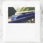 ヴィンテージヨーロッパ鉄道 長方形シール (バッグ)