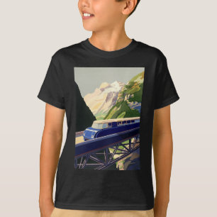 ヴィンテージヨーロッパ鉄道 Tシャツ
