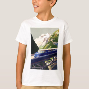 ヴィンテージヨーロッパ鉄道 Tシャツ
