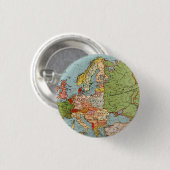 ヴィンテージヨーロッパ20世紀ベーコンの標準地図 缶バッジ (正面&裏面)