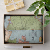 ヴィンテージヨーロッパ20世紀ベーコンの標準地図 薄葉紙 (ギフト)