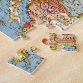ヴィンテージヨーロッパ20世紀総合地図 ジグソーパズル (側面)