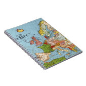 ヴィンテージヨーロッパ20世紀総合地図 ノートブック (右側)