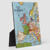 ヴィンテージヨーロッパ20世紀総合地図 フォトプラーク (側面)