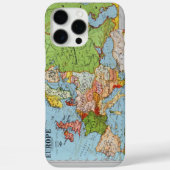 ヴィンテージヨーロッパ20世紀総合地図 Case-Mate iPhoneケース (裏面)